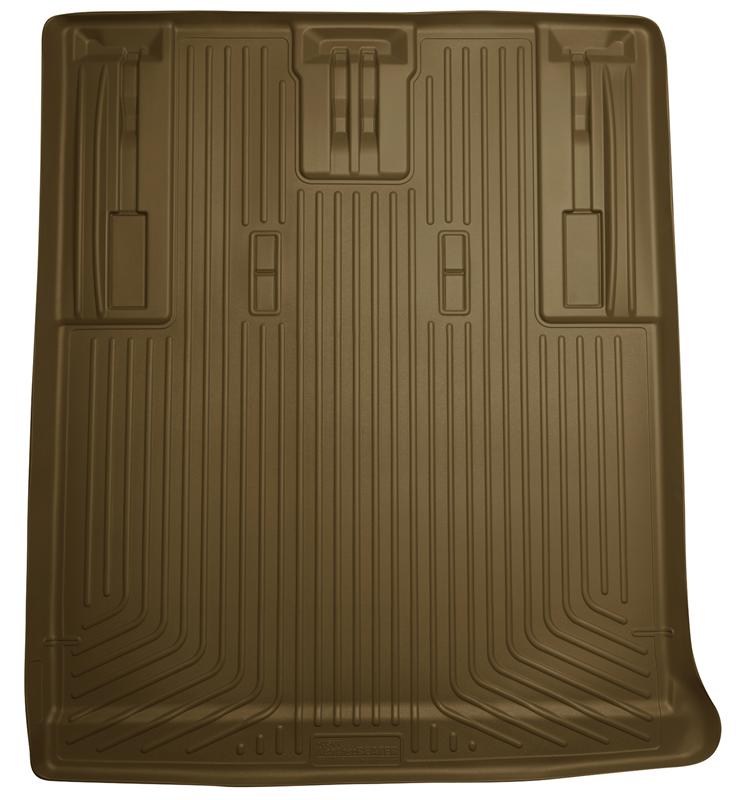 Husky Liners WeatherBeater Cargo & Trunk Liners - Chevy Tahoe/Suburban, GMC Yukon & Cadillac Escalade - 07-13 GM Escalade/Suburban/Yukon WeatherBeater Tan Rear Cargo Liners (5 Ft.) (part 28273)