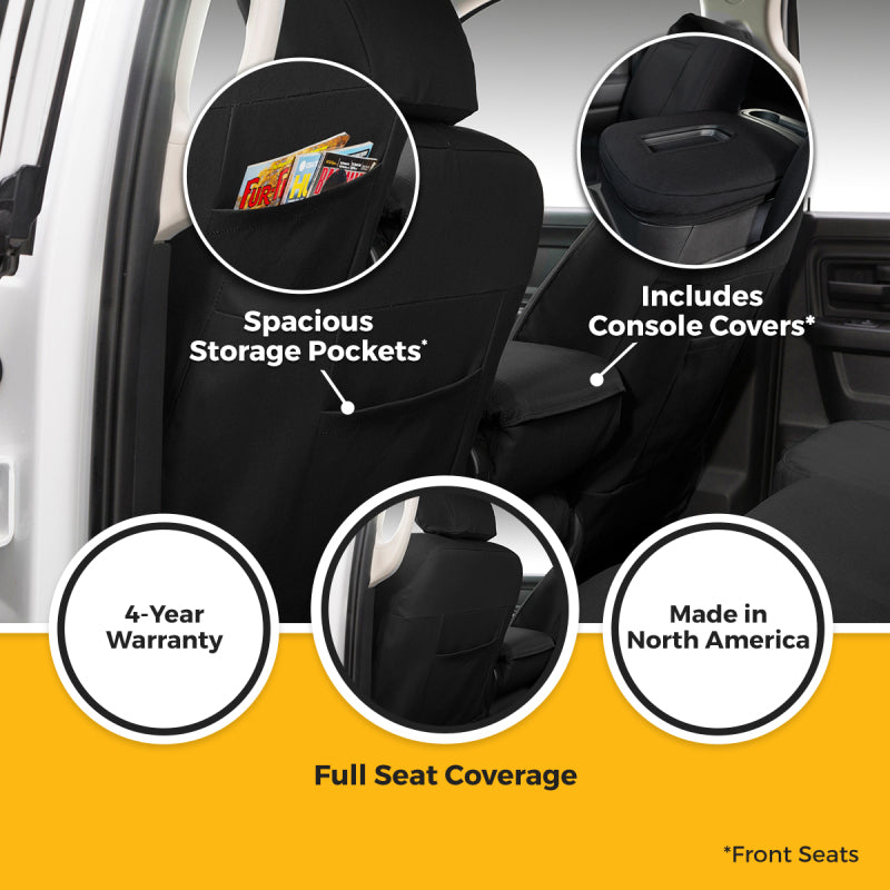 Covercraft 24-25 Jeep Wrangler Buckets Carhartt Super Dux Precision Fit Custom Front Row Seat Cover - GTJ4551ABCOBK - view 4