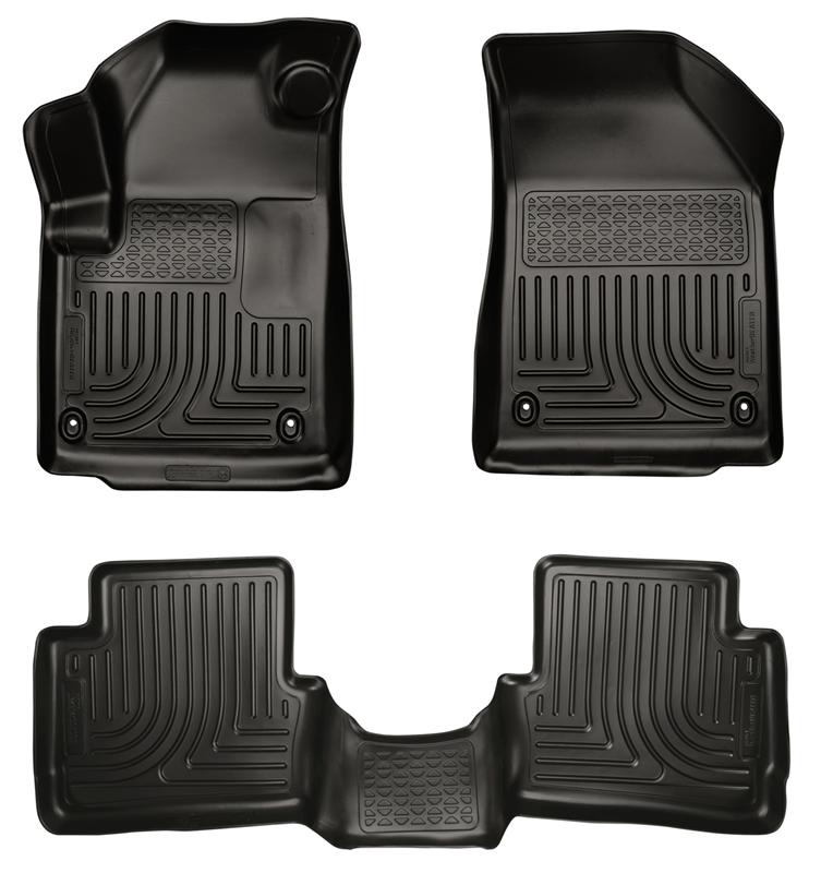 Husky Liners WeatherBeater Floor Liners - Jeep, Dodge, Ram & Chrysler - 2013 Dodge Dart WeatherBeater Black Front & 2nd Seat Floor Liners (part 99021)