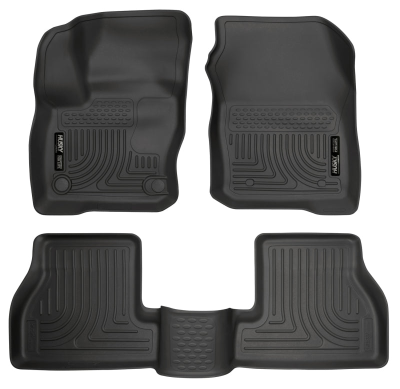 Husky Liners WeatherBeater Floor Liners - Front & 2nd Row - 2016 Ford Focus RS