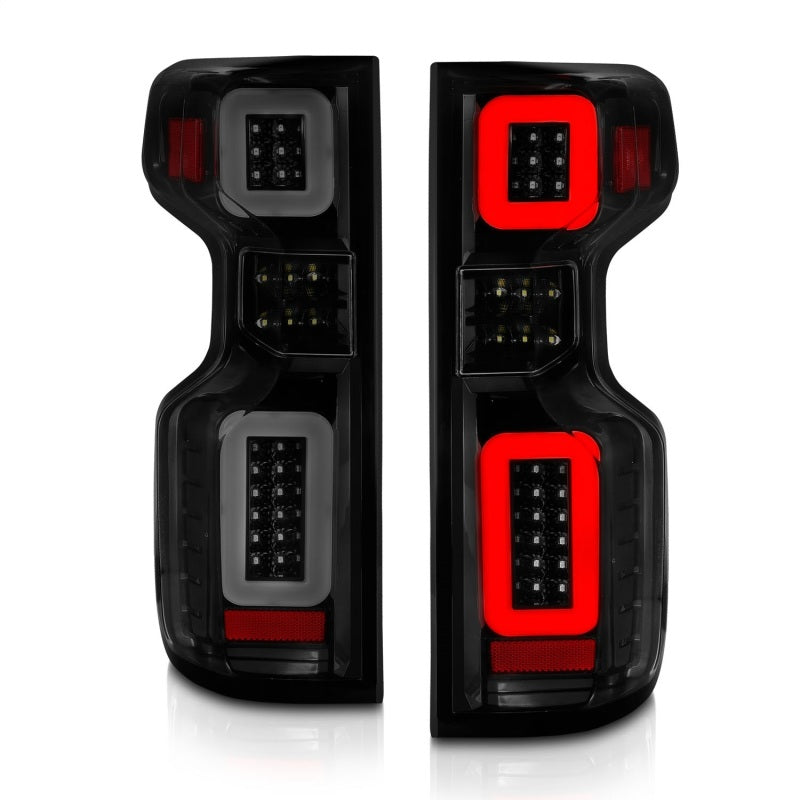 ANZO Full LED Tail Lights, Black Housing, Smoke Lens - 2019-2021 Chevy Silverado 1500 - ANZO part 311418 view 6