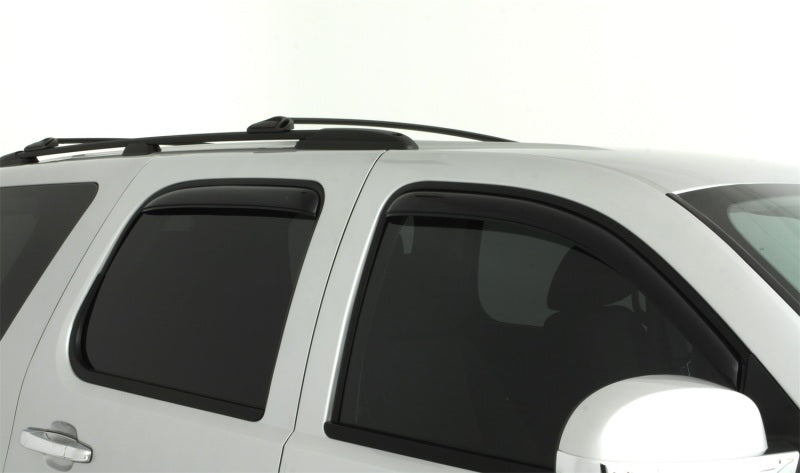 AVS Ventvisor In-Channel Front & Rear Window Deflectors 4pc for 2007-2014 Chevy Tahoe - Smoke