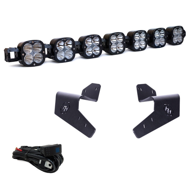 Baja Designs LED Light Kits - UTV & Side-by-Side - 2024+ Can-Am Maverick R 7XL Linkable Roof Mount Kit (part 448200)