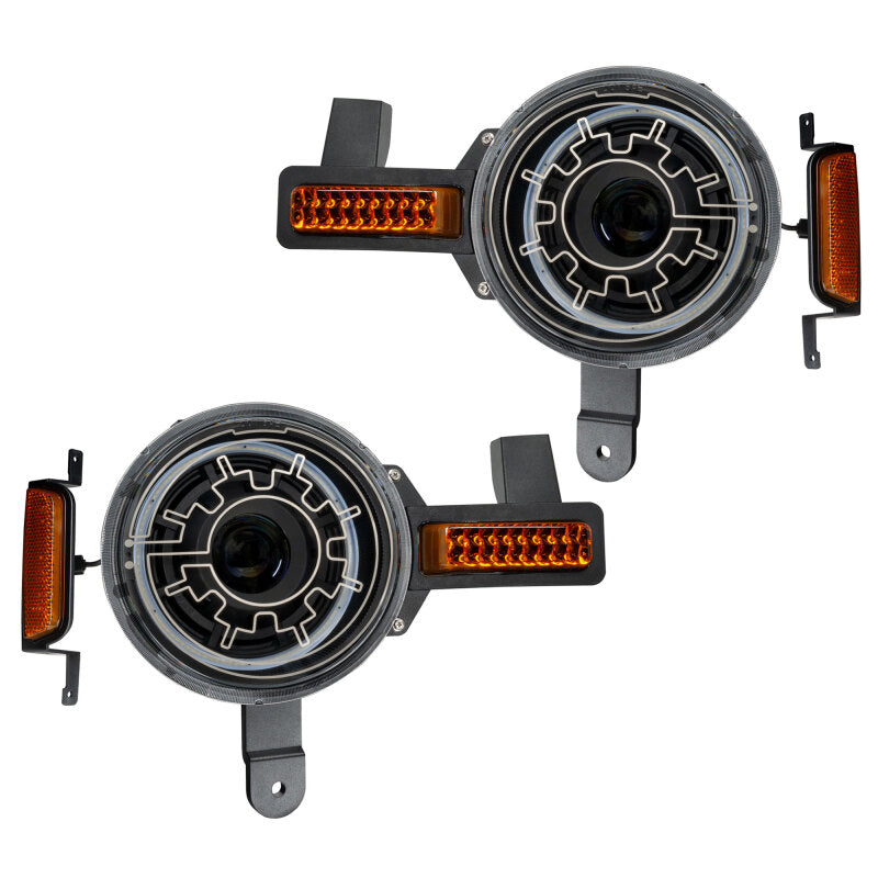 ORACLE Lighting 2021+ Ford Bronco Oculus Bi-LED Projector Headlights w/ Heated Lenses - 5886-111 - view 3