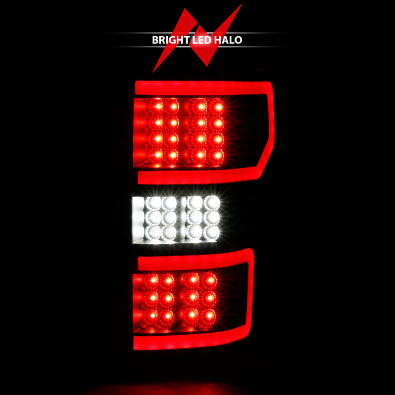 ANZO Full LED Light Bar Sequential Tail Lights, Black - 2018-2020 Ford F-150 - ANZO part 311314 view 6