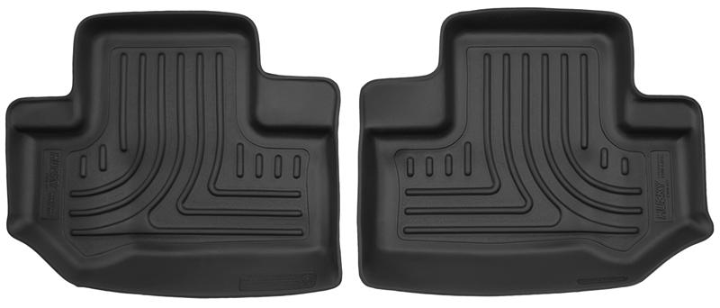 Husky Liners X-act Contour Floor Liners - Jeep Wrangler & Gladiator - 11-15 Jeep Wrangler 2 Door X-Act Contour Black 2nd Row Floor Liners (part 53581)