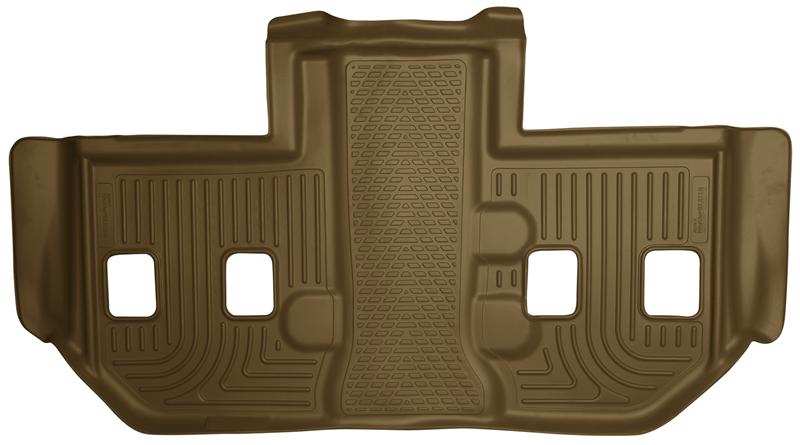 Husky Liners WeatherBeater Floor Liners - Chevy Tahoe/Suburban, GMC Yukon & Cadillac Escalade - 07-13 GM Escalade/Suburban/Yukon WeatherBeater Tan 3rd Seat Floor Liners (part 19263)