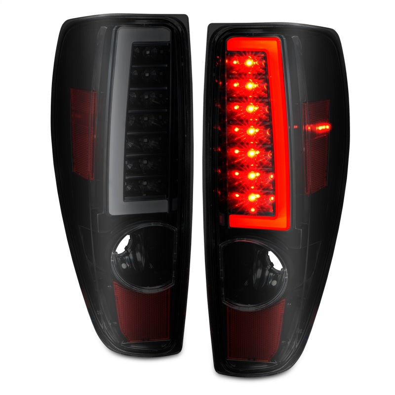 ANZO LED C-Bar Tail Lights, Black Housing, Smoke Lens - 2004-2012 Chevy Colorado, 2004-2012 GMC Canyon - ANZO part 311383 view 2