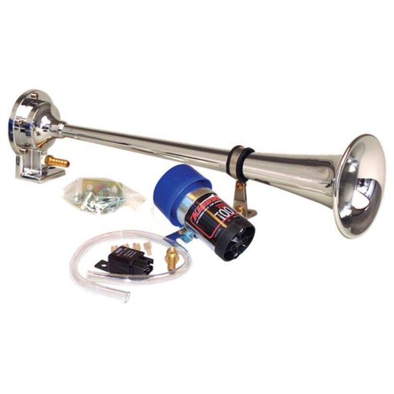 Kleinn Chrome Direct Drive Single Horn/ 13.5in - Chrome-Plated Spun Copper - 6127