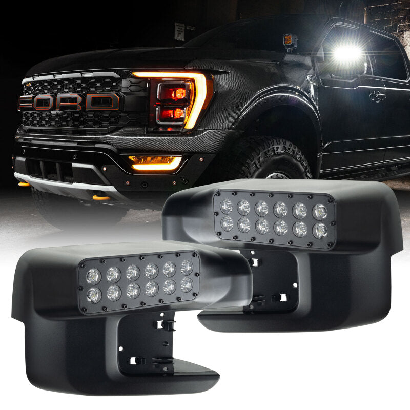 ORACLE Lighting 21-25 Ford F150 LED Off-Road Side Mirror Ditch Lights - White LED - 5923-001