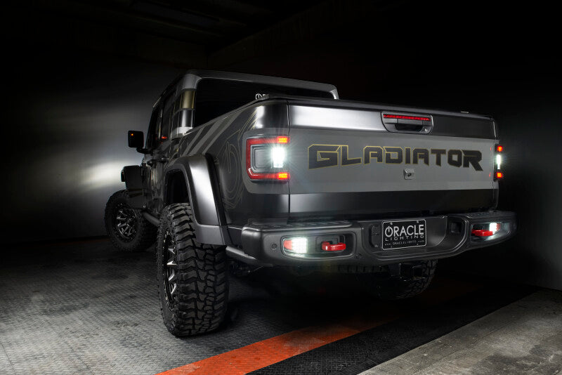 ORACLE Lighting Rear Bumper LED Reverse Lights for Jeep Gladiator JT - 6000K - 5878-504 - view 5