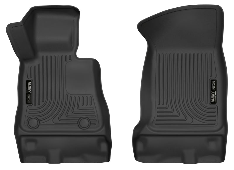 Husky Liners X-act Contour Floor Liners - Chevy, GMC, Buick & Cadillac - 2016+ Chevrolet Camaro X-Act Contour Black Front Floor Liners (part 52231)