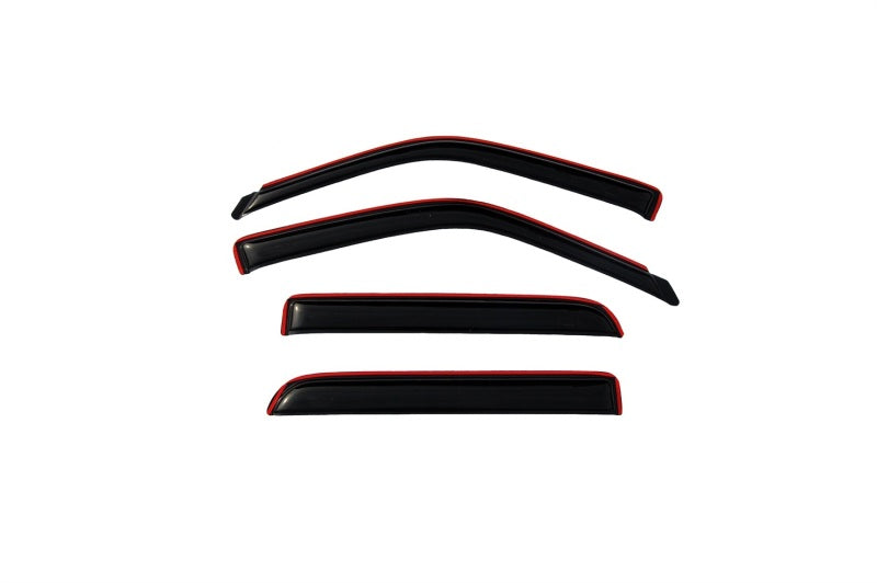 AVS Ventvisor In-Channel Front & Rear Window Deflectors 4pc for 2002-2003 Lincoln Blackwood - Smoke - view 4