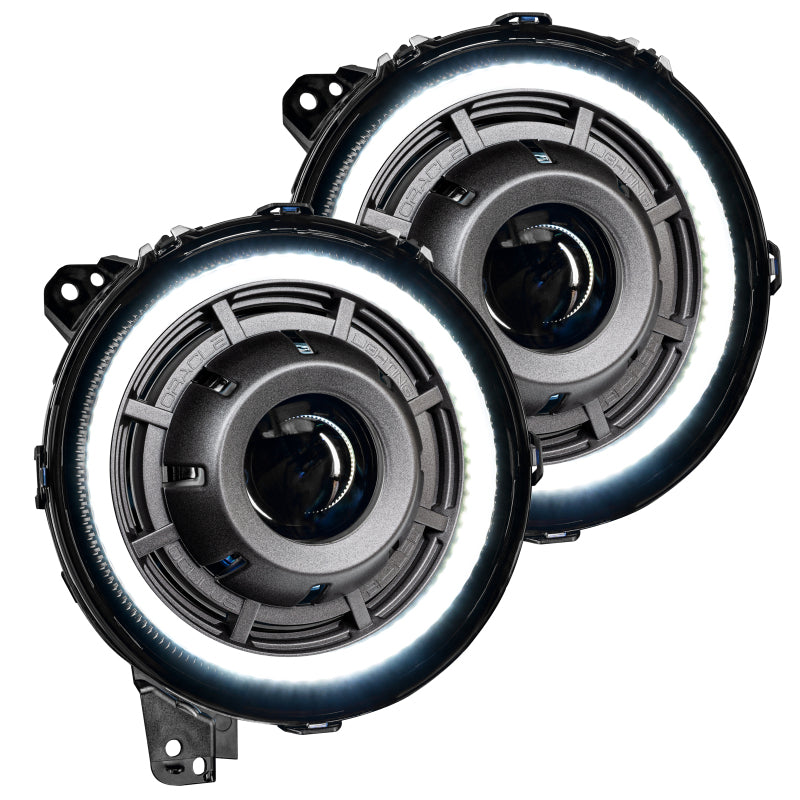 ORACLE Lighting Jeep Wrangler JL Oculus Bi-LED Projector Headlights- Graphite Metallic - 5500K - 5839-504-PAU - view 2
