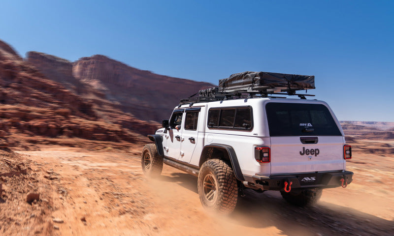 Bushwacker Flat Style Flares 4pc for 2020 Jeep Gladiator Launch Edition - Black - view 3