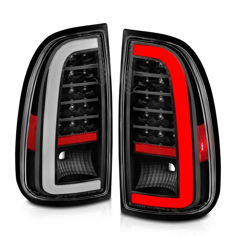 ANZO LED Light Bar Tail Lights, Black Housing, Clear Lens - 2000-2006 Toyota Tundra (Std bed regular cab, access cab) - ANZO part 311411 view 6