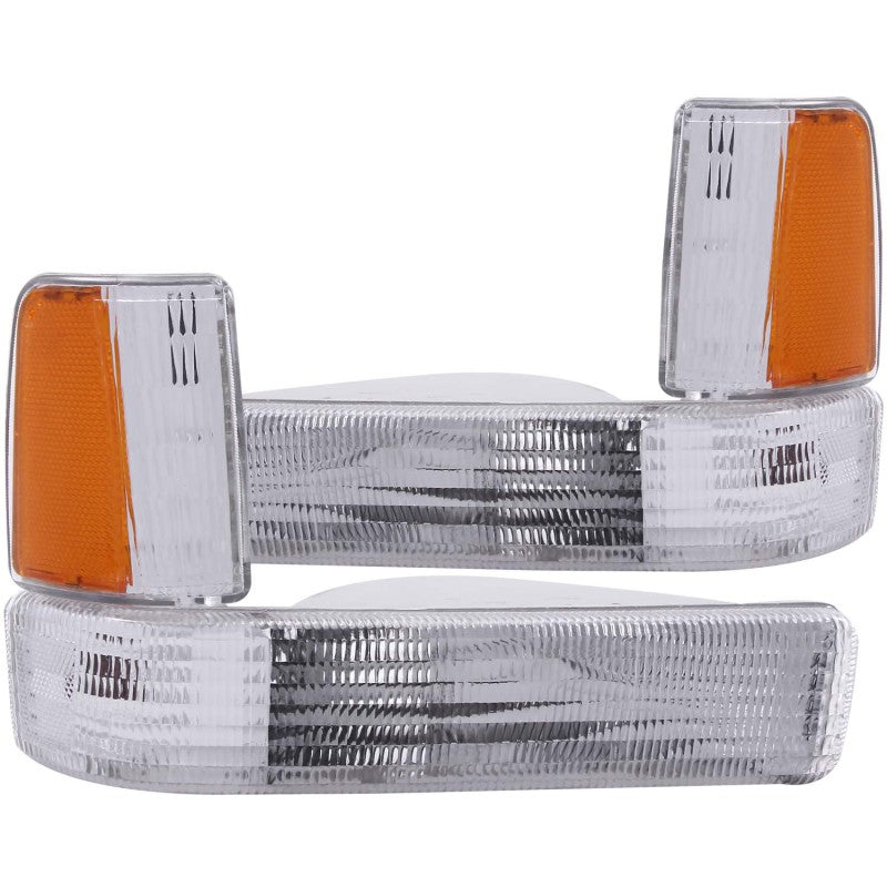ANZO Parking/Signal Lights, Clear Lens, Amber Reflector - 1991-1996 Dodge Dakota - ANZO part 511047