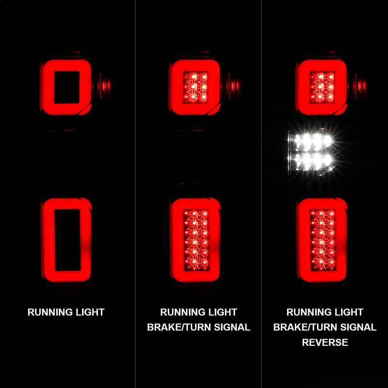 ANZO Full LED Tail Lights, Black Housing, Smoke Lens - 2019-2021 Chevy Silverado 1500 - ANZO part 311418 view 2