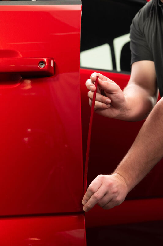 Husky Liners Door Edge Guards (4pc Set) for 2021-2025 Ford F150 - Rapid Red Metallic Tri Coat