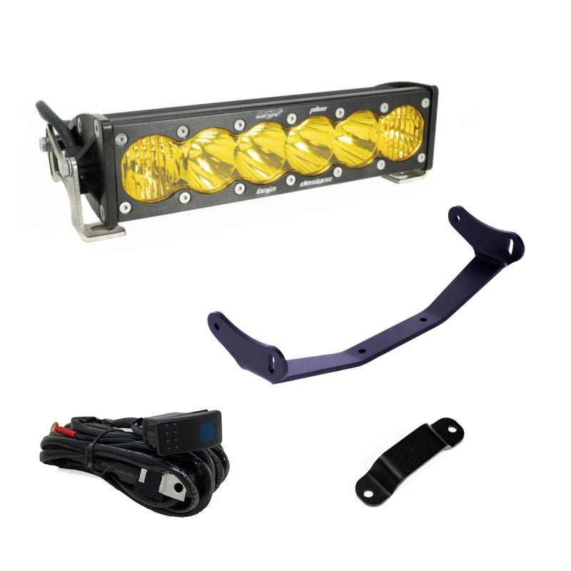 Baja Designs LED Light Kits - UTV & Side-by-Side - Can-Am Maverick R Amber 10in OnX6+ Shock Tower Kit (part 448193)