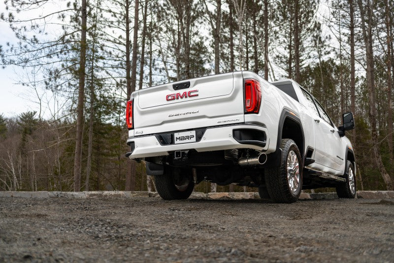MBRP ARMOR Lite Cat-Back Exhaust - 2020+ Silverado/Sierra 2500HD/3500HD 6.6L Gas - MBRP part S5093AL view 4