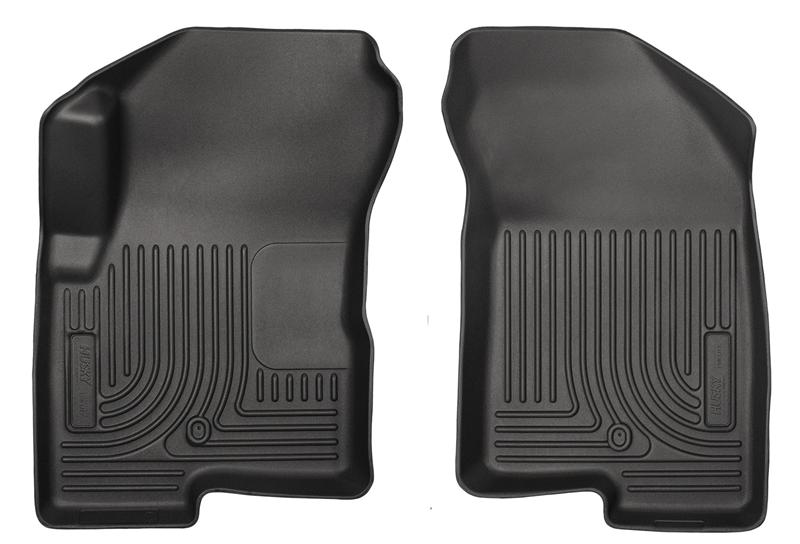 Husky Liners WeatherBeater Floor Liners - Jeep, Dodge, Ram & Chrysler - 07-12 Dodge Caliber / 07-12 Jeep Compass WeatherBeater Front Row Black Floor Liners (part 13001)