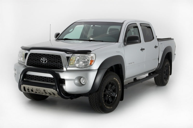 AVS Ventvisor In-Channel Front & Rear Window Deflectors 4pc for 2005-2015 Toyota Tacoma Double Cab - Smoke - view 3