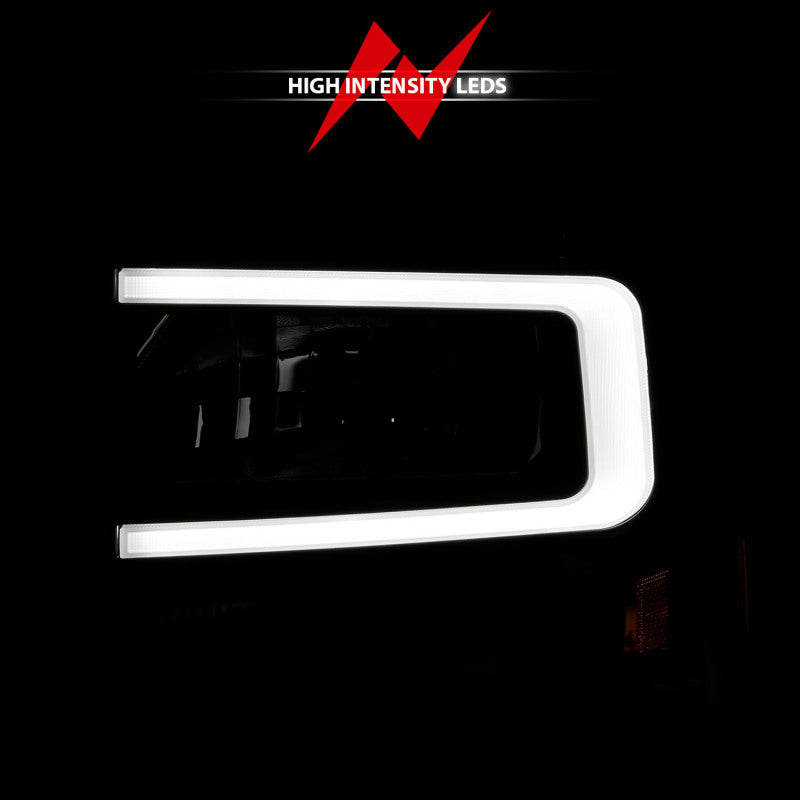 ANZO Crystal Plank Style Headlights, Black - 2000-2004 Ford Excursion, 1999-2004 Ford F-250/F-350 - ANZO part 111549 view 6