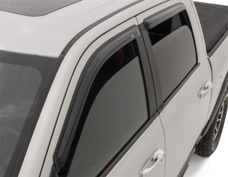 AVS Ventvisor Outside Mount Front & Rear Window Deflectors 4pc for 2019 RAM 1500 Crew Cab - Smoke - view 3