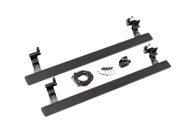 Go Rhino VoltStep Electric Running Boards, Textured Black - 2011-2022 Ram 2500/3500 Crew Cab - Go Rhino part 20410687PC view 2